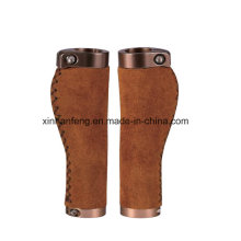 Suede Leather Material Bicycle Grip for Mountain Bike (HGP-003)